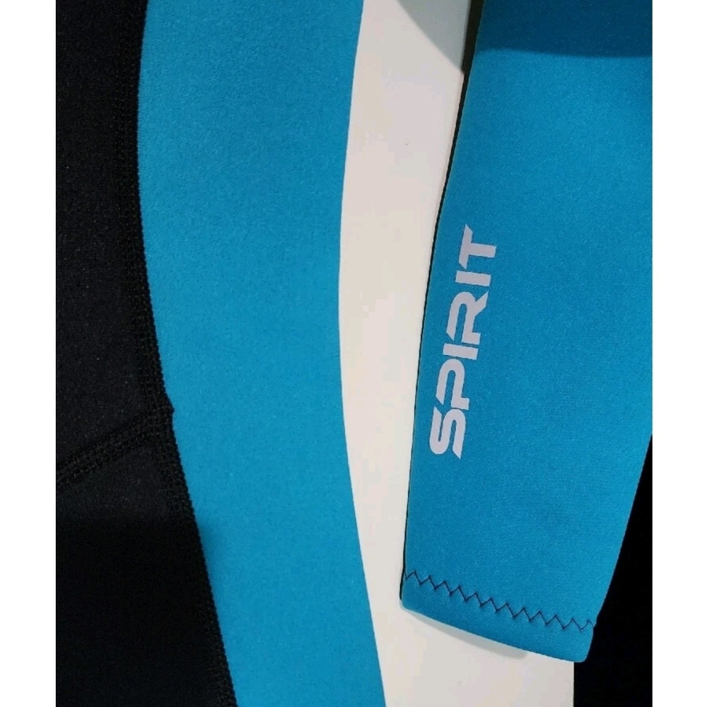 Hevto Vigor 1 Wetsuit Neoprene and Nylon Youth Size 12 Black/Aqua  New With Tags - Picture 4 of 7